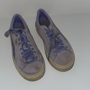 Lavender puma sneakers